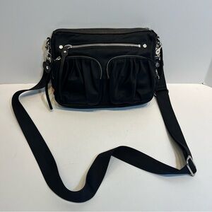 MZ Wallace Small Sutton Deluxe Quilted Crossbody Bag Black